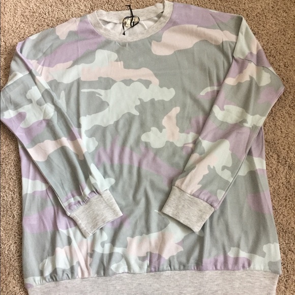 and the why pink camouflage long sleeve top - Picture 3 of 5